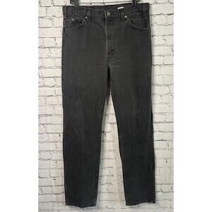Vintsge Levi's Jeans Mens 36x34 505 Orange Tab Faded Black Denim USA 90s Grunge